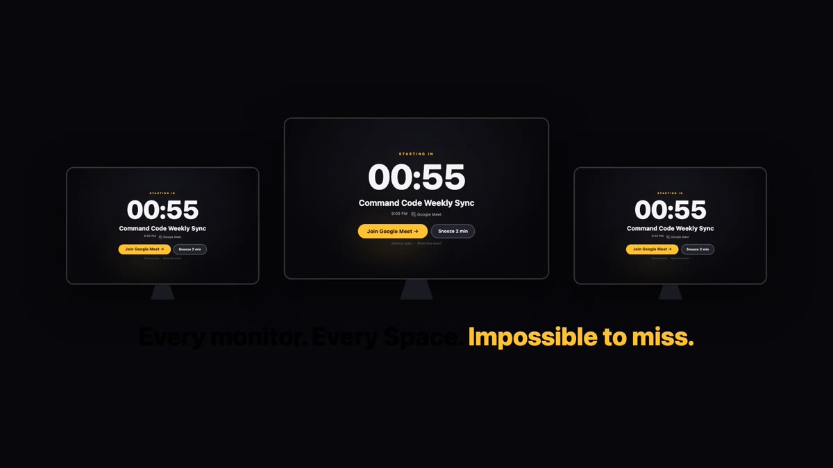 Cue full-screen takeover